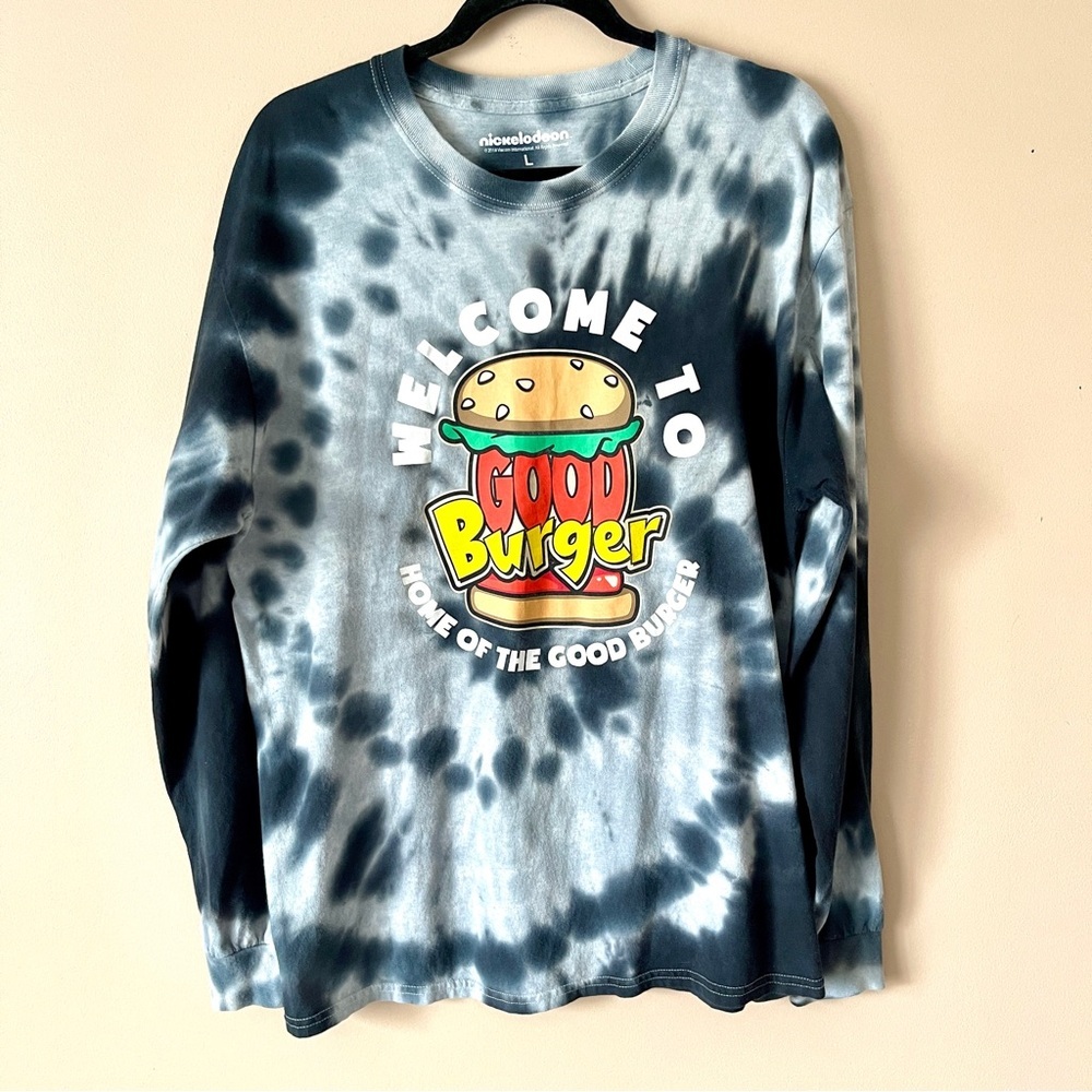 NICKELODEON | Good Burger Tie Dye Long Sleeve Graphic Tee Sz L